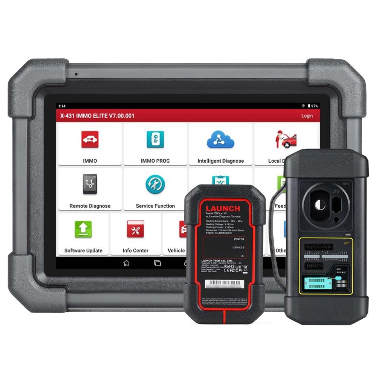 Launch X431 IMMO Elite Key Programmer Car Immobilizer Programming Tools All System Diagnostic Scanner with 39 Reset Service
