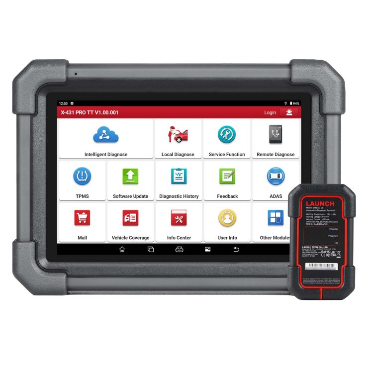 Launch X431 PRO TT 5.0 Elite Scanner Bidirectional Diagnostic Tool With DBSCar VII, 38+ Service, ECU Coding, CANFD DOIP, FCA, VAG Guide Global Version