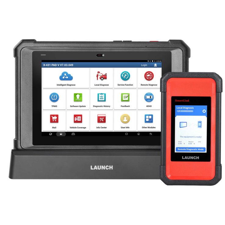 [EU/UK Version] 2024 Launch X431 PAD V Elite J2534 Tool With Smartlink C Support ECU/ECM Online Program Topology Map CAN/CANFD/DoIP 60+ Services