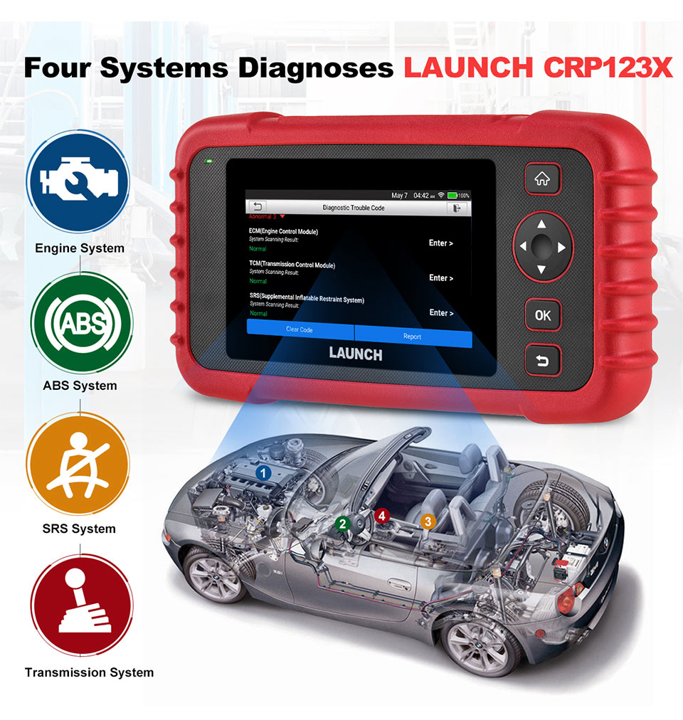 LAUNCH CRP123X Elite OBD2 Scanner Specific System Diagnoses