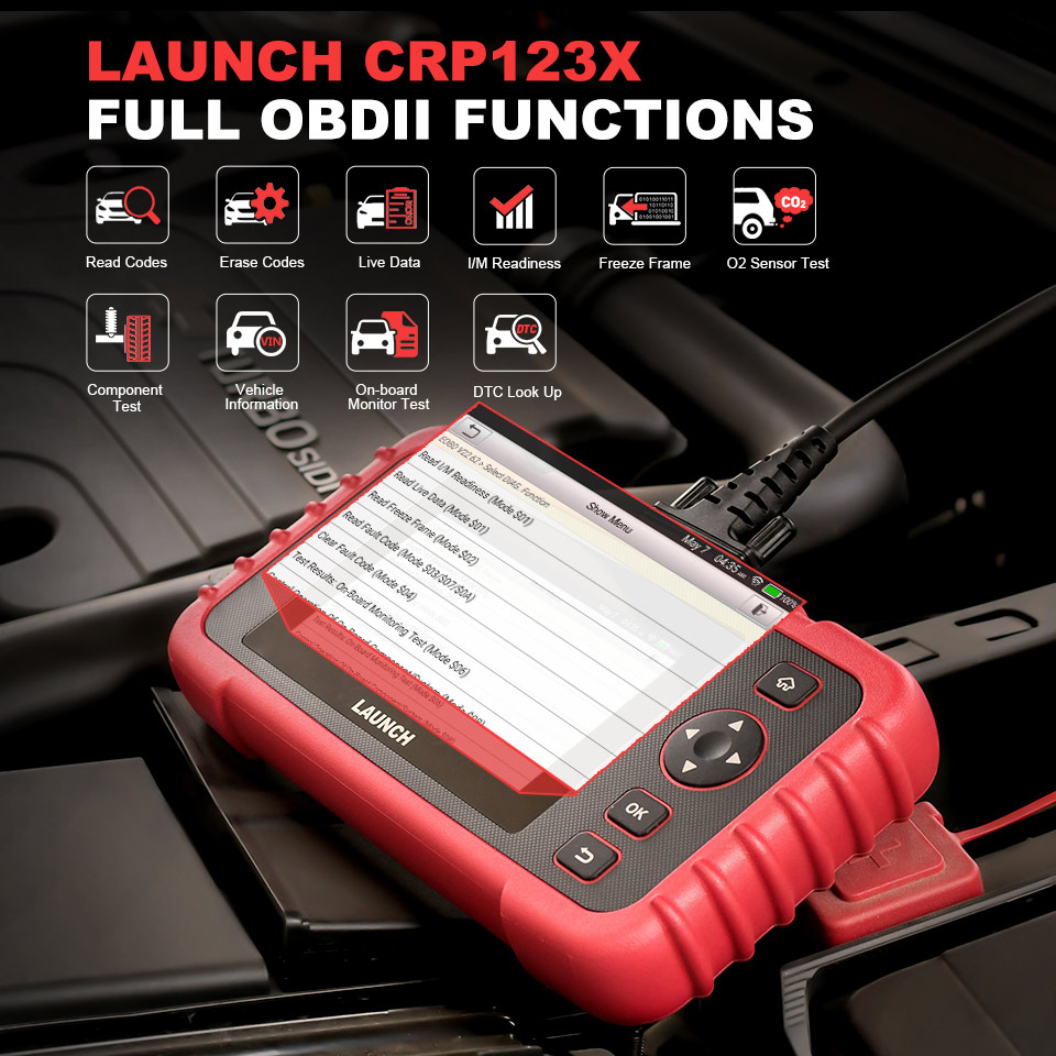 LAUNCH CRP123X Elite OBD2 Scanner full obdii functions