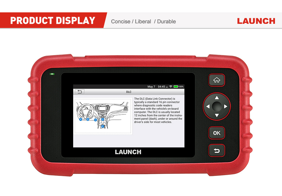 LAUNCH CRP123X Elite OBD2 Scanner Specifications-1