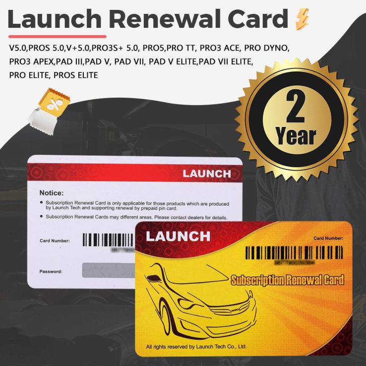 Two Years Update Service for Launch X431 IMMO Activation on PAD VII,PAD V,PRO5,PAD V ELITE,PRO ELITE,PRO3 ACE, PRO3S+ V5.0, PRO3 APEX